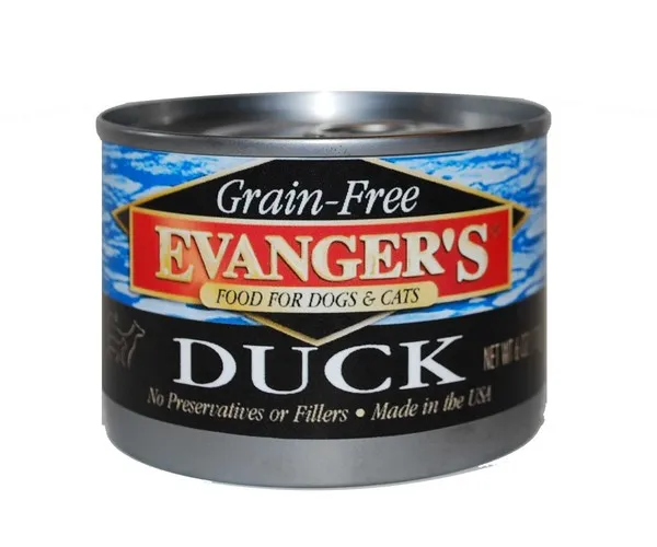 24/6oz Evanger's Grain-Free Duck For Dogs & Cats - Food